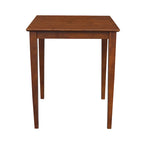 Table à manger en bois expresso foncé (avec pieds de style shaker) — Expresso foncé
