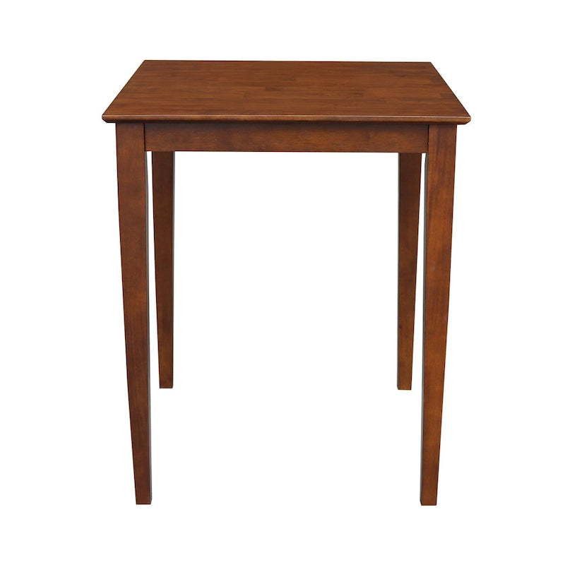 Table à manger en bois expresso foncé (avec pieds de style shaker) — Expresso foncé