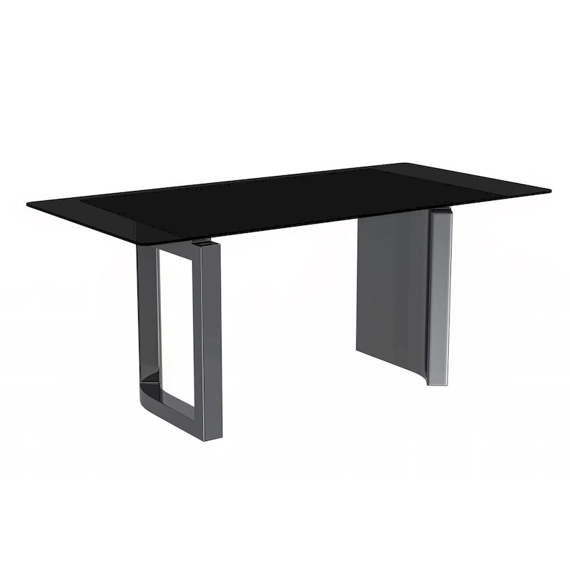 Table à manger Astra Series avec plateau en pierre frittée/verre