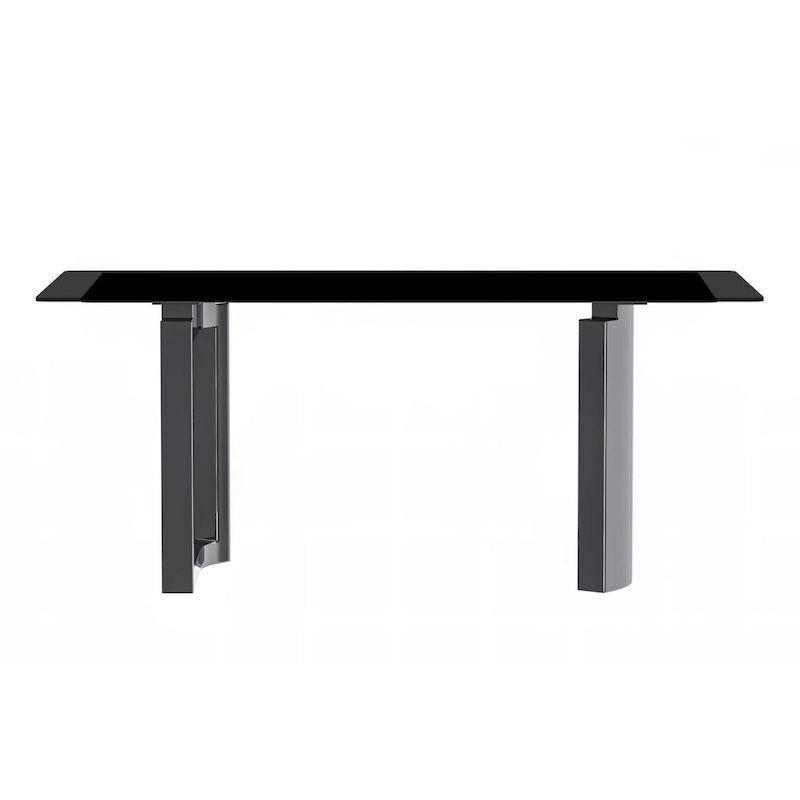 Table à manger Astra Series avec plateau en pierre frittée/verre