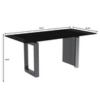 Table à manger Astra Series avec plateau en pierre frittée/verre