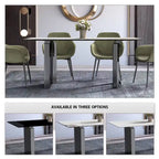 Table à manger Astra Series avec plateau en pierre frittée/verre