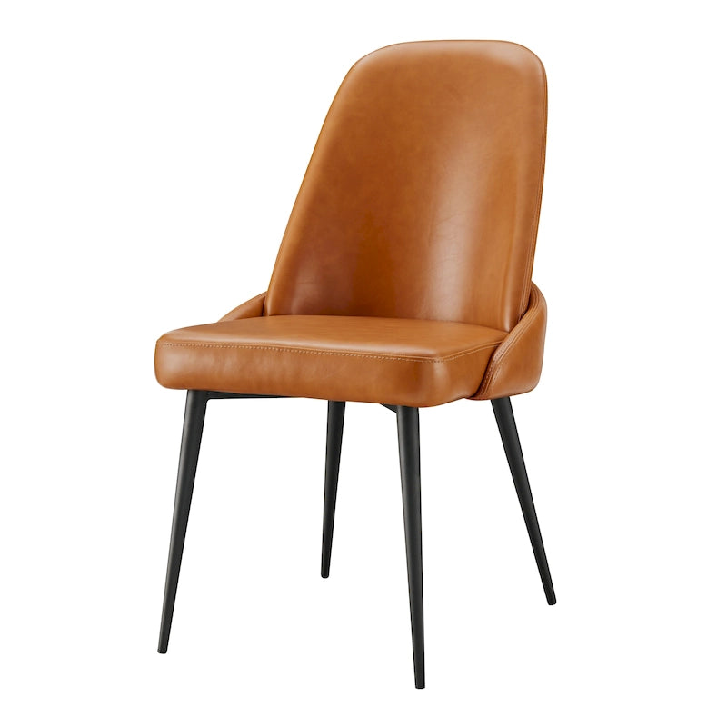 Chaise de salle à manger en cuir