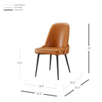 Chaise de salle à manger en cuir