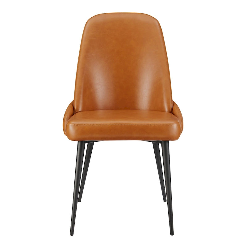 Chaise de salle à manger en cuir