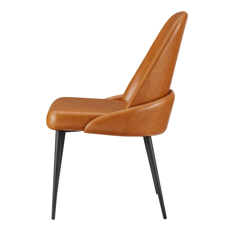 Chaise de salle à manger en cuir