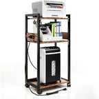 Meuble d'imprimante mobile à 3 niveaux - 19Px 14Lx 40H