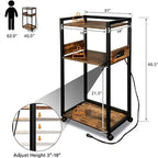 Meuble d'imprimante mobile à 3 niveaux - 19Px 14Lx 40H