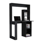 Bureau avec huche et étagères, bureau d'ordinateur pour le bureau à domicile