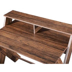 Bureau d'ordinateur Ledel Wood pour bureau à domicile avec étagère ouverte
