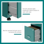 Classeur vertical mobile à deux tiroirs, largeur courrier, profondeur 45 cm