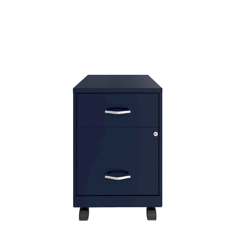 Classeur vertical mobile à deux tiroirs, largeur courrier, profondeur 45 cm