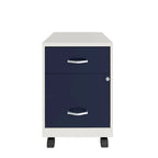 Classeur vertical mobile à deux tiroirs, largeur courrier, profondeur 45 cm