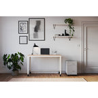 Classeur vertical mobile à deux tiroirs, largeur courrier, profondeur 45 cm