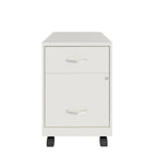Classeur vertical mobile à deux tiroirs, largeur courrier, profondeur 45 cm