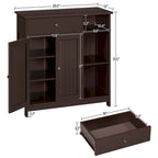 Meuble bas de salle de bain autoportant (avec tiroirs réglables)