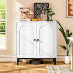 Meuble de rangement de salle de bain Buffet avec portes et étagères - 15,75P x 29,53L x 31,5H