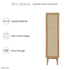 Meuble de rangement pour linge de maison Chêne, 15 L x 60 H x 15 P