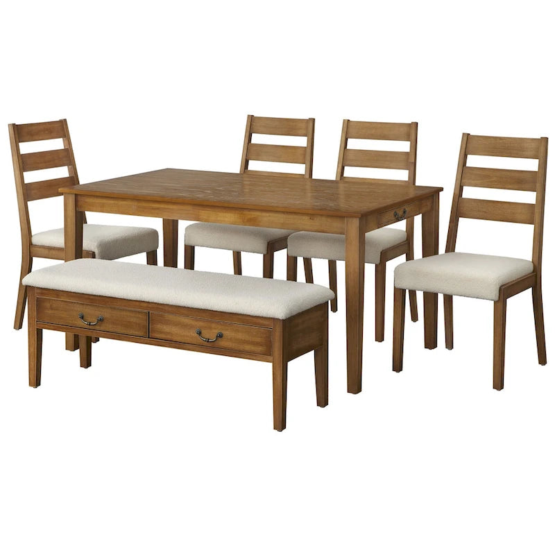 Chaise de salle à manger en bois massif