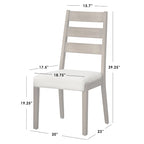 Chaise de salle à manger en bois massif