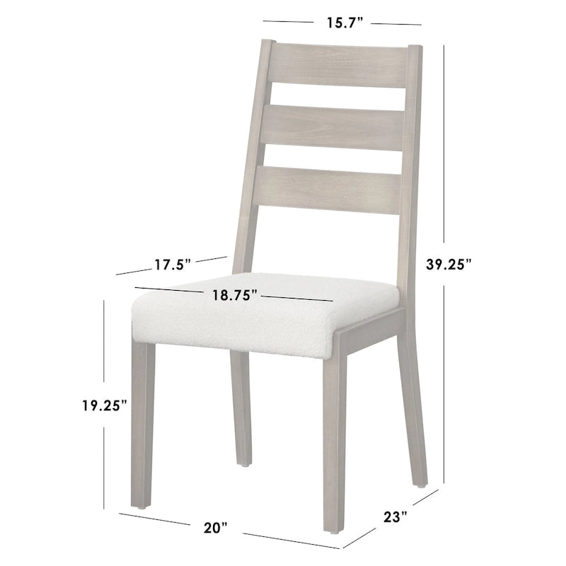 Chaise de salle à manger en bois massif