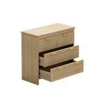 Commode de rangement en rotin tressé à quatre tiroirs — Convient pour les chambres à coucher, les salons, les salles à manger et les entrées