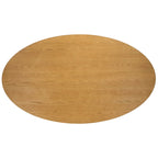 Table de salle à manger ovale en bois naturel – 200 cm de large x 117 cm de profondeur x 76 cm de haut