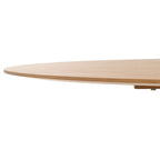 Table de salle à manger ovale en bois naturel – 200 cm de large x 117 cm de profondeur x 76 cm de haut